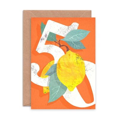 Lemon Fifty Single Greeting Card