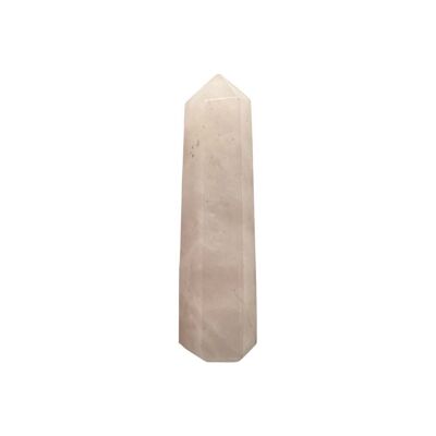 Kleiner Obeliskenturm - Rosenquarzkristall - 5-7cm