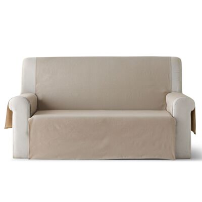 Sofa / chaise longue cover, plain cotton, extra soft touch, superior resistance and easy care