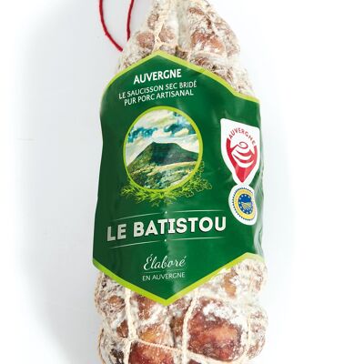 Le saucisson sec bridé Pur Porc artisanal IGP Auvergne 480g