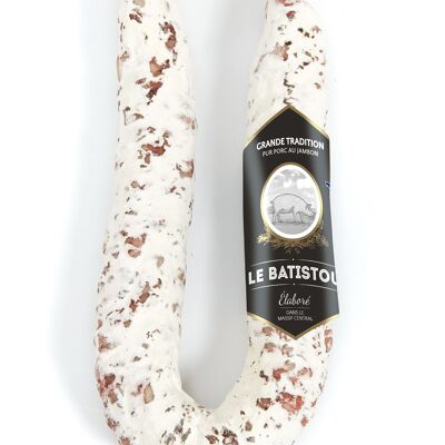 Pure Pork curved dry sausage with Grande Tradition ham 300g NUE