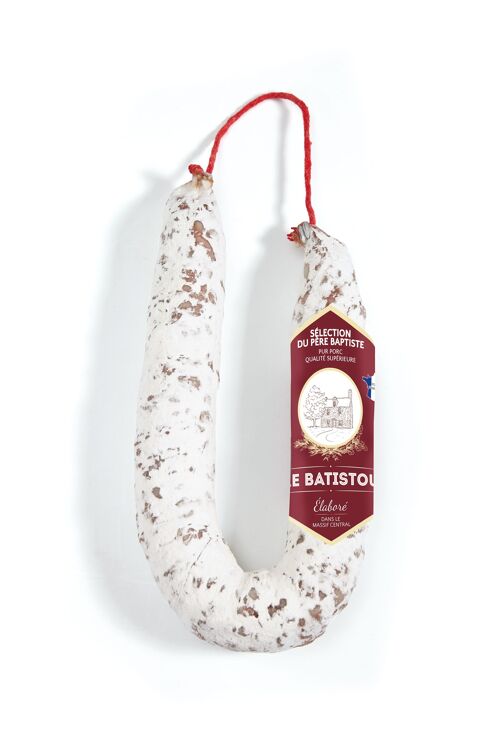 Saucisse sèche courbe Pur Porc Sélection du Père Baptiste 250g NUE