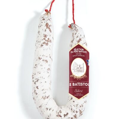 Curved dry sausage Pure Pork Selection du Père Baptiste 250g NUDE