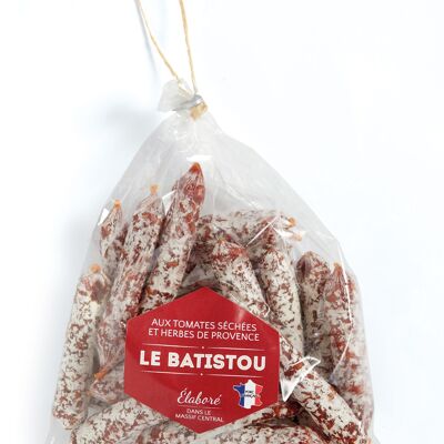 Saucisson P'tit Baptiste aux tomates séchées et herbes de Provence 110g