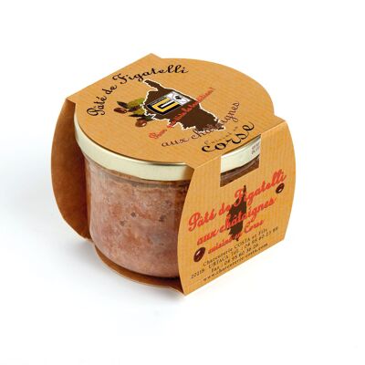 Paté de figatelli aux châtaignes 180g