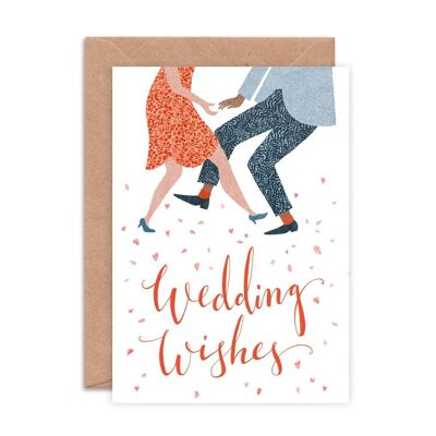 Wedding Wishes Single Greeting Card