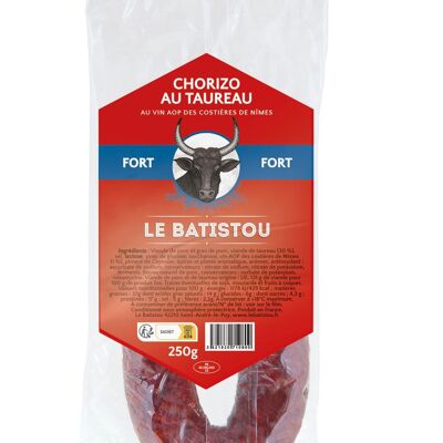 Chorizo au taureau fort 250g 