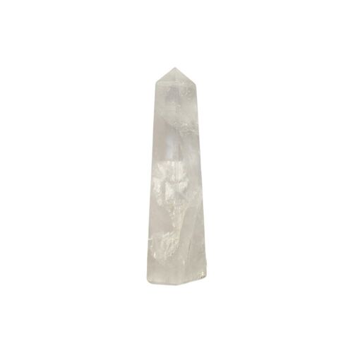 Small Obelisk Tower - Clear Quartz Crystal - 5-7cm
