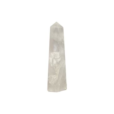 Torre Obelisco Pequeña - Cristal de Cuarzo Transparente - 5-7cm