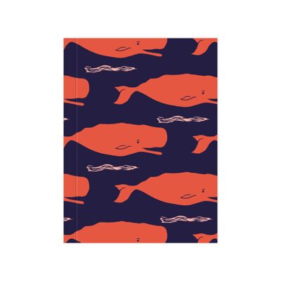 Small blank pages notebook "Sperm whale"