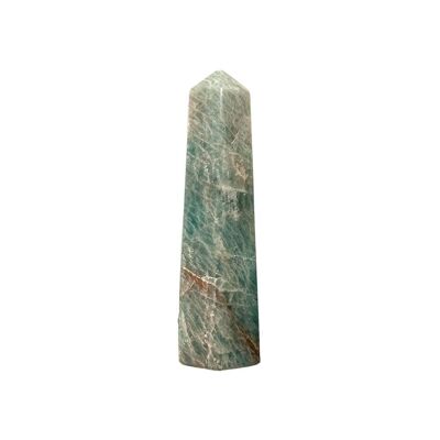Piccola torre dell'obelisco - Cristallo di amazzonite - 5-7 cm