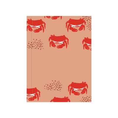 Kleines Notizbuch mit leeren Seiten „Krabben“