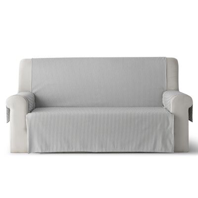 Fodera per divano/chaise longue, disegno a righe in cotone extra morbido al tatto, resistenza superiore e facile manutenzione