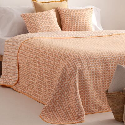 Couette jacquard légère en coton mi-saison printemps été motif chevrons BRISELA