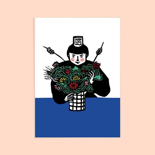 Carte postale "Le bouquet de Mamm-Gozh"