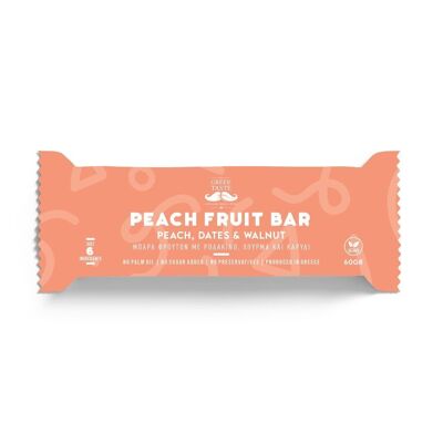 Peach Fruit Bar with Dates & Walnut – myGreekTaste – 60gr