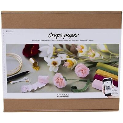 DIY crepe paper kit - Mix of Flowers