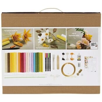 Kit DIY papier crépon - Mix de Fleurs 2