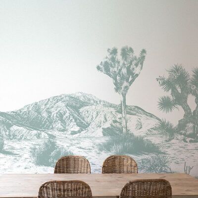 Arizona green and white wallpaper