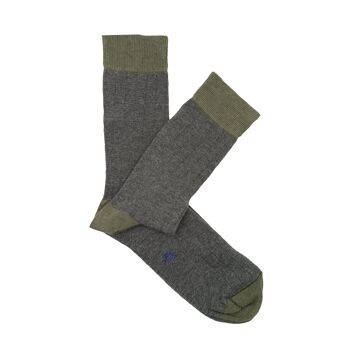 Chaussettes basses Miss Canale gris moyen Vigore-Thyme 2