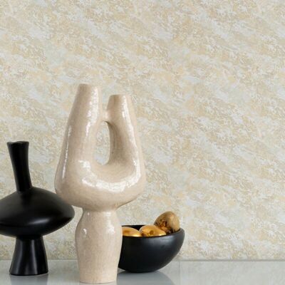 Beige and gold marble wallpaper
