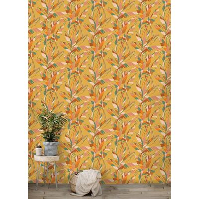 Banana Leaf wallpaper yellow