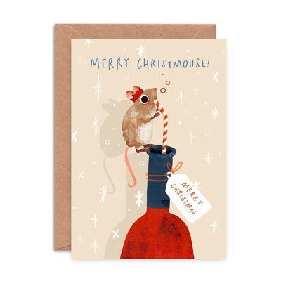 Whino Mouse Single Greeting Card