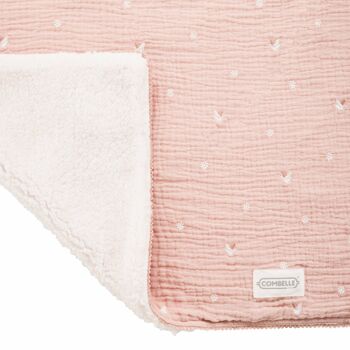 Couverture bébé réversible - Rose 3