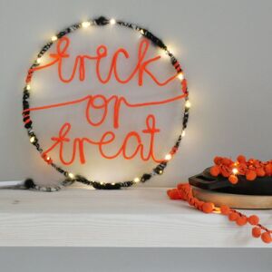 Cerceau lumineux d'Halloween Trick or Treat