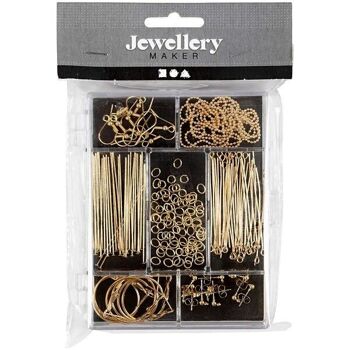 Kit fabrication bijoux - Apprêts et outils - Doré 2