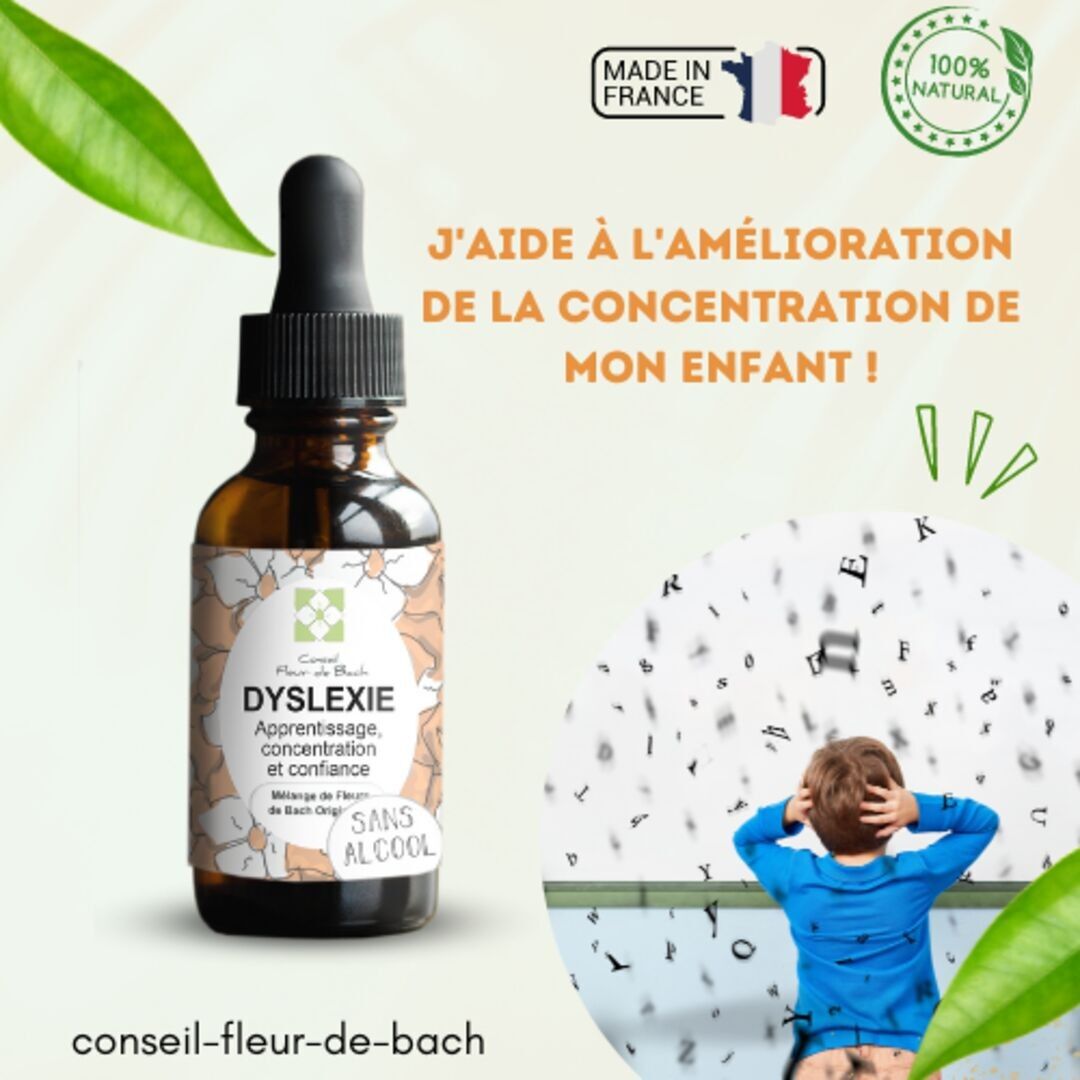 Bach® Flower Advice - Bach Flowers Dyslexia ALCOHOL FREE - 30Ml
