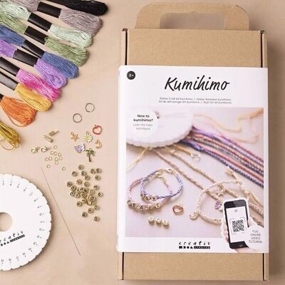 Kit gioielli fai da te - Kumihimo - Braccialetti dell'amicizia