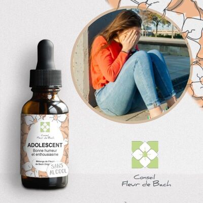 Bach® Flower Advice - ALCOHOL-FREE Bach Flower Adolescent Ready to use -30Ml