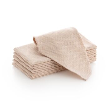 Lot de 6 serviettes en coton satiné rubis 45x45cm 7