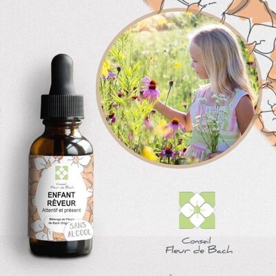 Bach® Flower Advice - Bach Flowers for Dreaming Children WITHOUT ALCOHOL - 30Ml