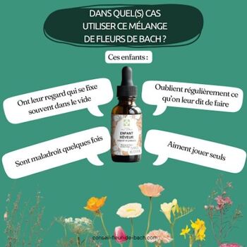 Conseil fleur de Bach® - Fleurs de Bach Enfant Rêveur SANS ALCOOL - 30Ml 5