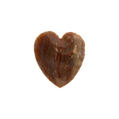 Agate Indienne - Petit Coeur en Cristal - 2-3cm