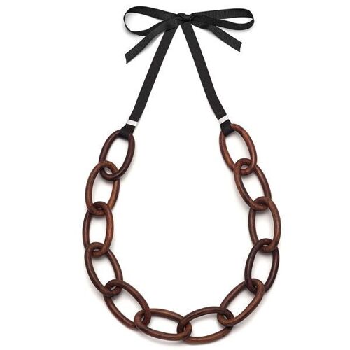 Oval link necklace - Rosewood