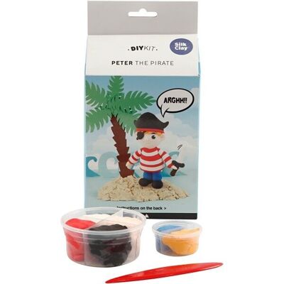 DIY Silk Clay modeling kit - Peter the Pirate