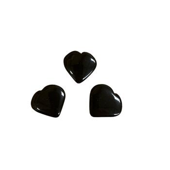 Obsidienne Noire - Petit Coeur de Cristal - 2-3cm 2