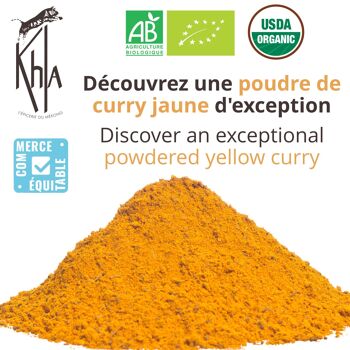 Curry jaune- Biologique - en poudre - 50g - Pot 2