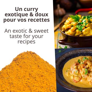 Curry jaune- Biologique - en poudre - 50g - Pot 5