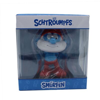 LARGE SMURF IN RESIN +/- 11 CM