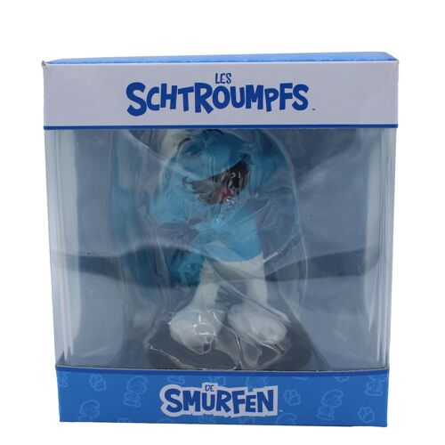 SCHTROUMPF FARCEUR EN RESINE DE +/-  11 CM