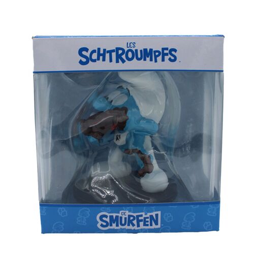 SCHTROUMPF GOURMAND EN RESINE DE +/- 11 CM