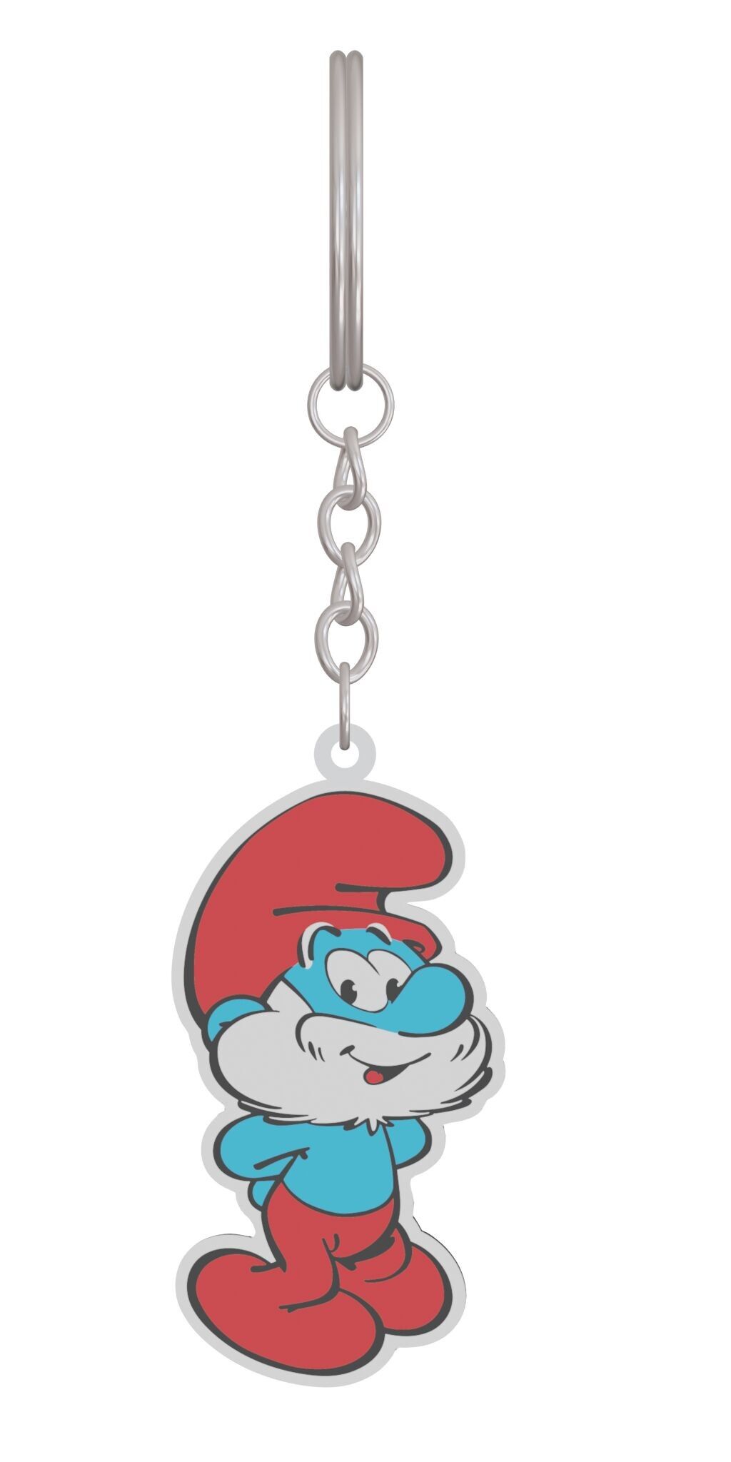 PORTACHIAVI IN METALLO - PUFFO DI CARTA 2