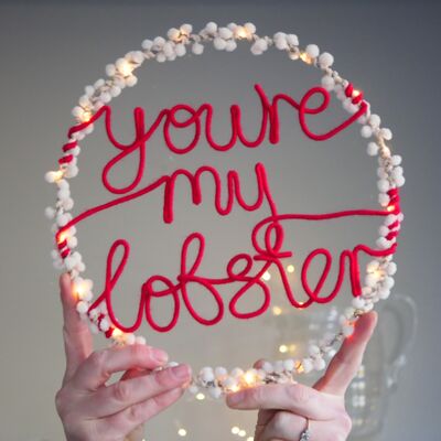 You're My Lobster Fairy Light Hoop