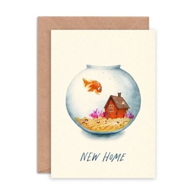 Tarjeta de felicitación New Home Fish Single
