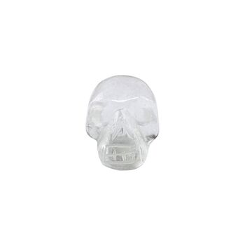 Sculpté à la main - Quartz clair - Tête de crâne en cristal - 2 cm 2