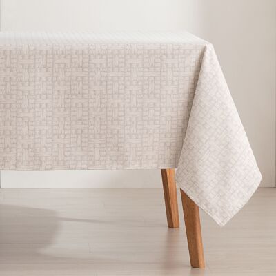 High thickness premium jacquard tablecloth, fabric feel, natural drape, design with Elbrus texture